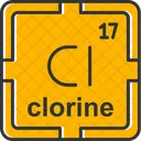 Chlorine Preodic Table Preodic Elements Icon