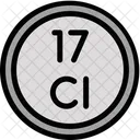 Chlorine Periodic Table Chemistry Icon