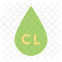 Chlorine Drop Water Icon
