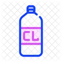 Chlorine Bottle Color Icon