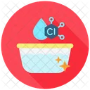 Chlorine Disinfectant Treatment Icon