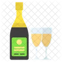 Chmapagne Wine Newyears Icon