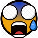 Choc Surpris Emoji Icône