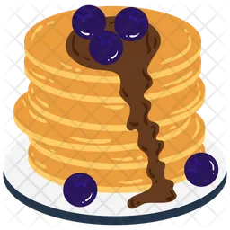 Choco blueberry pancake  Icon