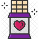 Chocolate Valentine Gift Sweet Icon
