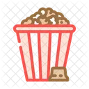 Chocolate Popcorn Food Icon