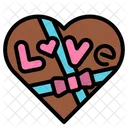 Chocolate Valentine Heart Icon