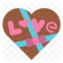 Chocolate Valentine Heart Icon
