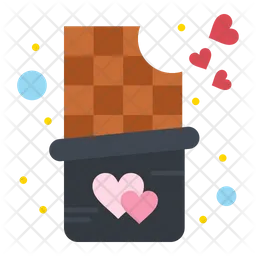 Chocolate Bar Bite  Icon