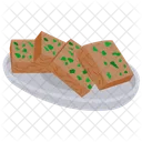 Chocolate Bar Barfi Indian Cuisine Icon