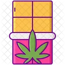 Chocolate Bar Cannabise Chocolate Weed Chocolate Icon