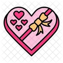 Chocolate Box Present Heart Icon