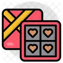 Chocolate Box Heart Box Confectionery Icon