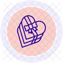 Chocolate Box Line Icon Icon