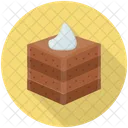 Chocolate Brownie Brownie Cake Piece Cake Slice Icon