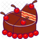 Chocolate Cake Dessert Cake Icon