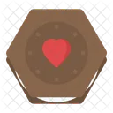 Chocolate Cake Heart Icon