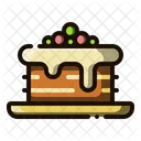 초콜릿 케이크 케이크 브라우니 아이콘