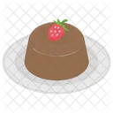 チョコレートケーキ、ケーキ、甘い食べ物 アイコン
