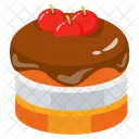 Chocolate Cake Sweet Food Pastry Icon