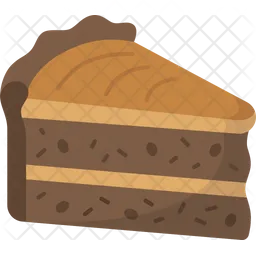 Chocolate Cake Slice  Icon