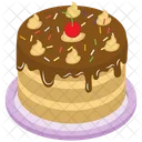 초콜릿 케이크 케이크 프로스트 케이크 아이콘