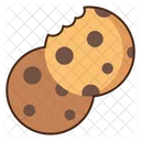 초코칩쿠키 쿠키 비스킷 아이콘