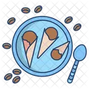 Chocolate Coffee Ice Cream  Icon