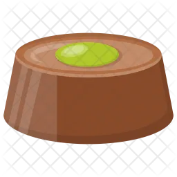 Chocolate con pistacho  Icono