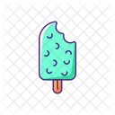 Chocolate-covered ice cream on stick  Icon