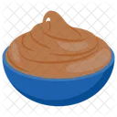 Creme De Chocolate Creme Tigela Icon