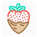 초콜릿 담근 딸기  아이콘