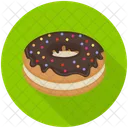 Chocolate Donut Donut Sweet Food Icon