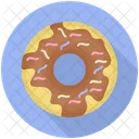 Chocolate Donut Donut Sweet Food Icon