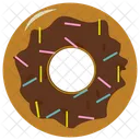 Chocolate Donut Donut Sweet Food Icon