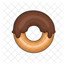 Chocolate Donut Donut Sweet Icon