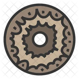 Chocolate donuts bold fun  Icon