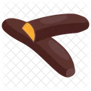 Chocolate Foam Banana Chocolate Banana Chocolate Dipped Icon