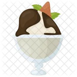 Chocolate Ice-cream  Icon
