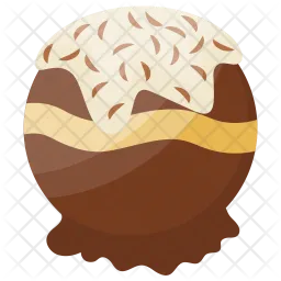 Chocolate Ice-Cream Scoop  Icon