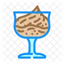 Chocolate Mousse Food Icon