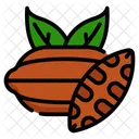 Chocolate Ingredient Cocoa Beans Dark Chocolate Icon