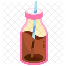 Chocolate Milk Bottle  Icon