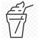 Chocolate milk shake  Icon