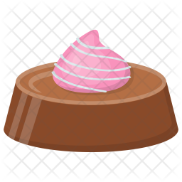 Chocolate Mousse Cake Icon - Download in Flat Style Chocolate Mousse Cake Icon - Download in Flat Style