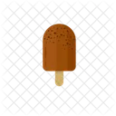 Chocolate popsicle on stick  Icon