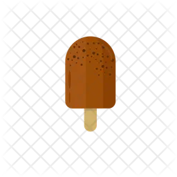 Chocolate popsicle on stick  Icon