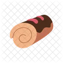 Chocolate roll cake  Icon