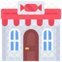 Chocolate Shop Candy Building Store Icon