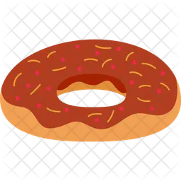 Chocolate Sprinkle Donut  Icon